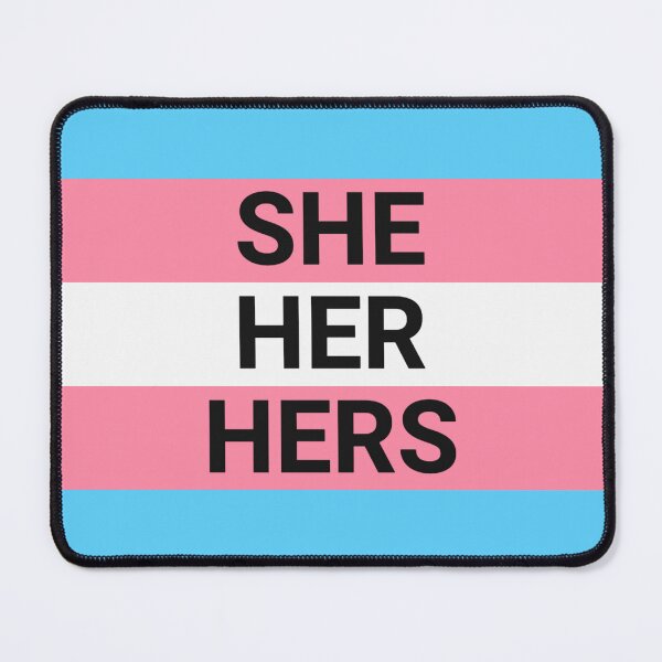 Item preview, She/Her/Hers Transgender Pride Flag designed and sold by kaleidoink designs.