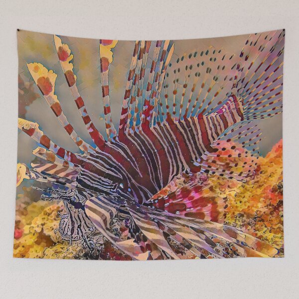 Item preview, Red Lionfish - Fiji's Reef Fish designed and sold by OceanVentures.