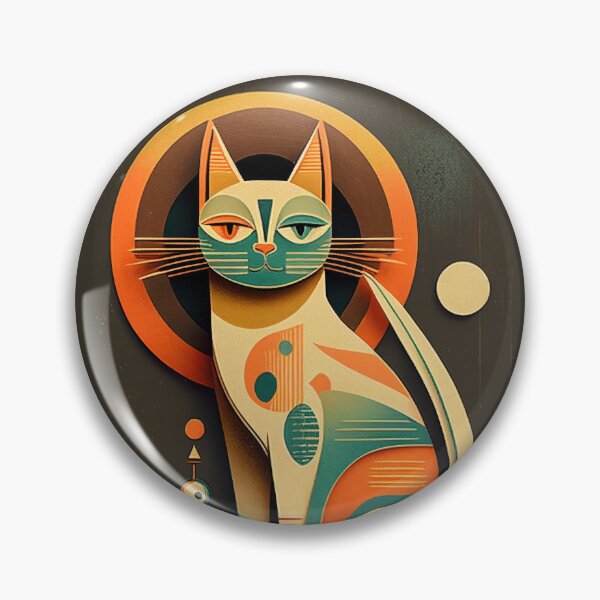 Item preview, Mid Century Cat 6 Abstract Art Print Painting Wall Decor designed and sold by winterkitty88.
