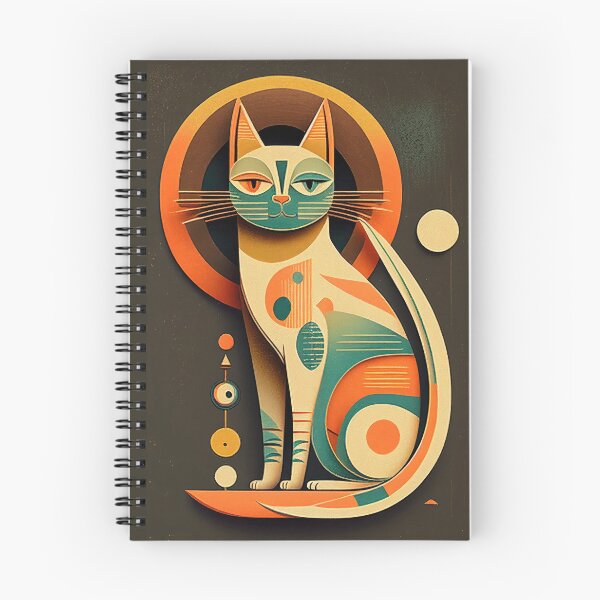 Item preview, Mid Century Cat 6 Abstract Art Print Painting Wall Decor designed and sold by winterkitty88.