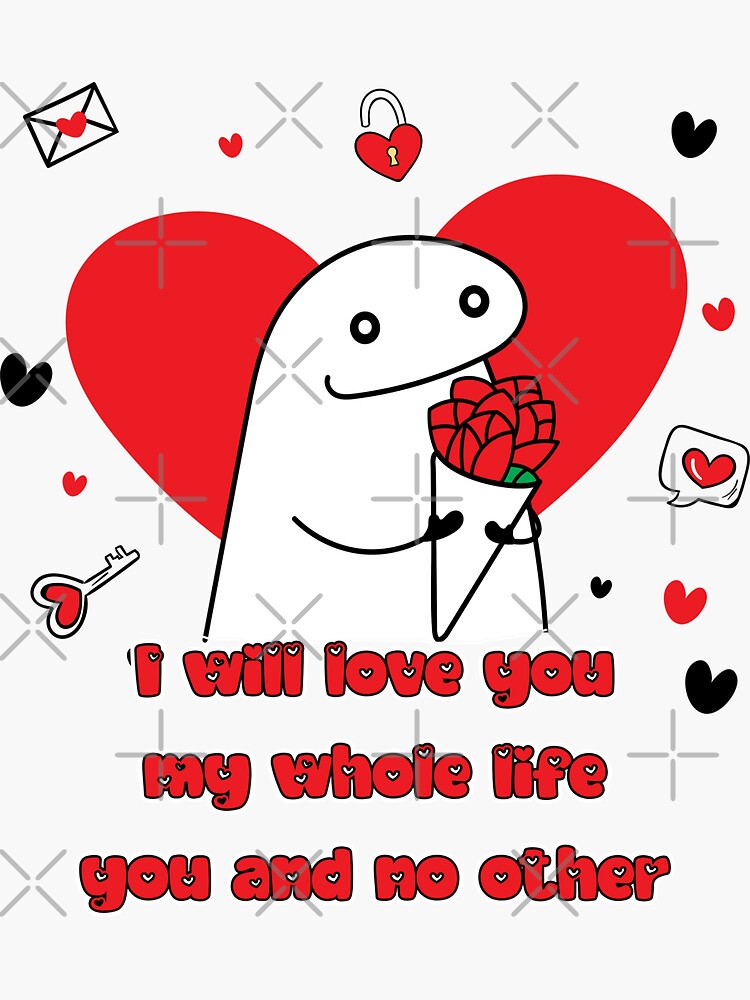 Flork in love meme Sticker for Sale by LatinoPower