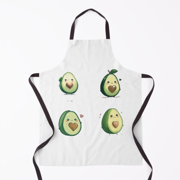 Item preview, Avocado stickers, kawaii cute sticker set - food sticker designed and sold by dreamwish.