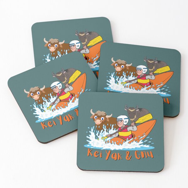 Item preview, Kei Yak And Gnu For Kayak And Canoe Safari's. For a kayaker, for river rafting. designed and sold by Wentoo.