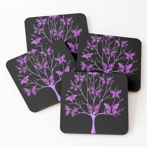 Item preview, Purple Butterfly Tree of Life Butterflies  designed and sold by guyebeder.