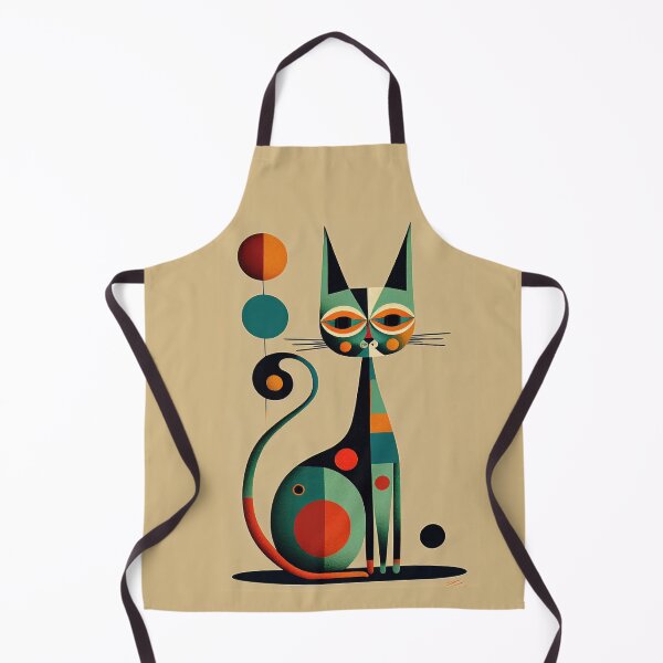 Item preview, Mid Century Cat 7 Abstract Art Print Painting Wall Decor designed and sold by winterkitty88.