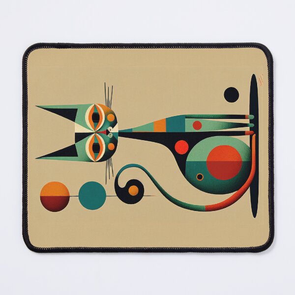 Item preview, Mid Century Cat 7 Abstract Art Print Painting Wall Decor designed and sold by winterkitty88.