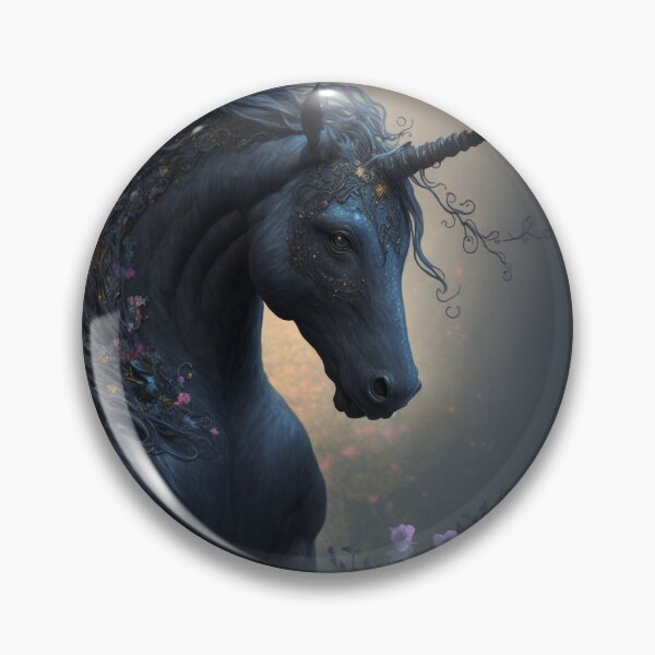 Item preview, Shaitan - Midnight Black Magical & Powerful Unicorn (Equine) designed and sold by Dragonstrom.