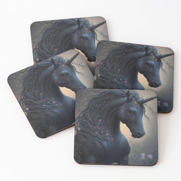 Item preview, Shaitan - Midnight Black Magical & Powerful Unicorn (Equine) designed and sold by Dragonstrom.