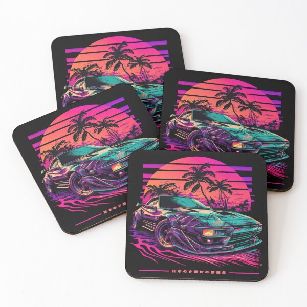 Item preview, Japanese Sunset Vibes Synthwave designed and sold by SamuraiSwords.
