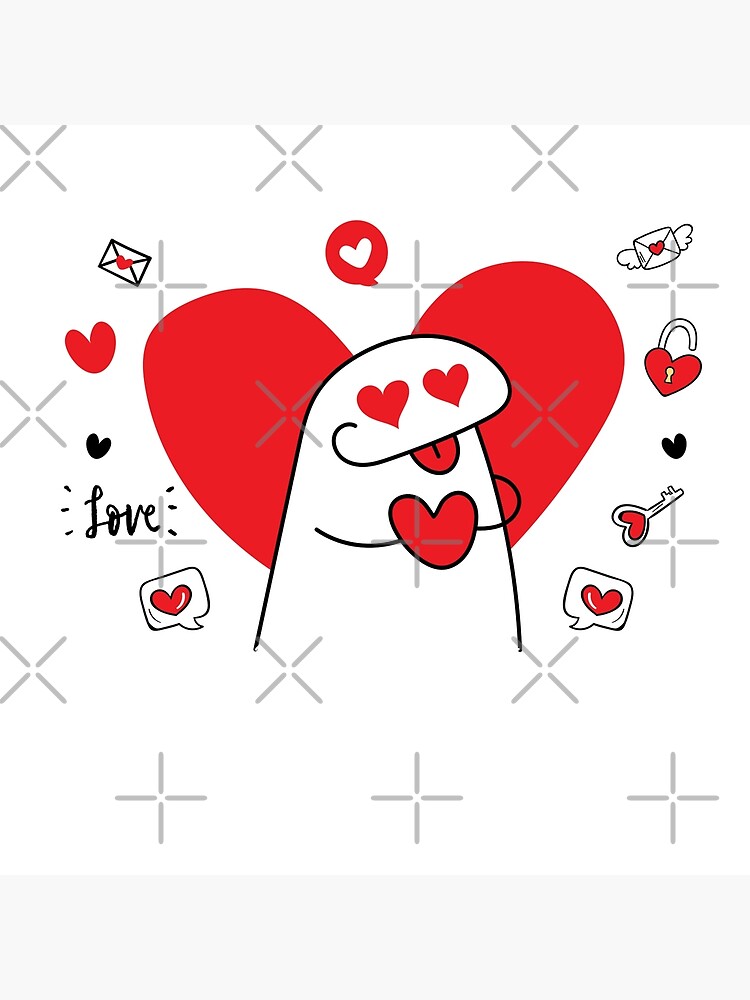 Meme Flork Love Design Valentines Day Stock Vector (Royalty Free)  2245312199