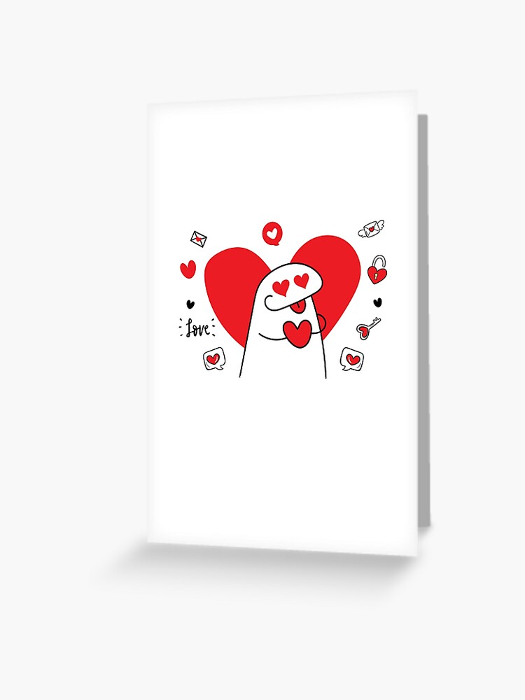 Flork crazy in love | Greeting Card