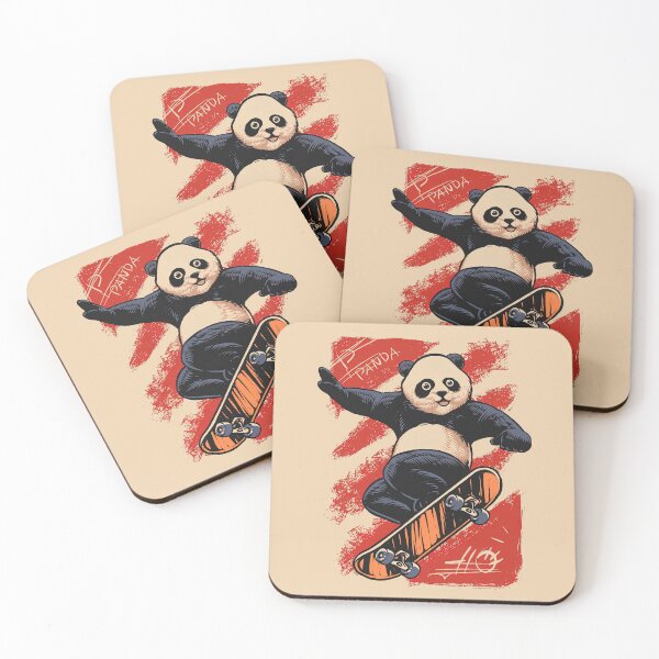 Item preview, Panda On A Skateboard, Skate, Skateboard designed and sold by Skateboard-Art.