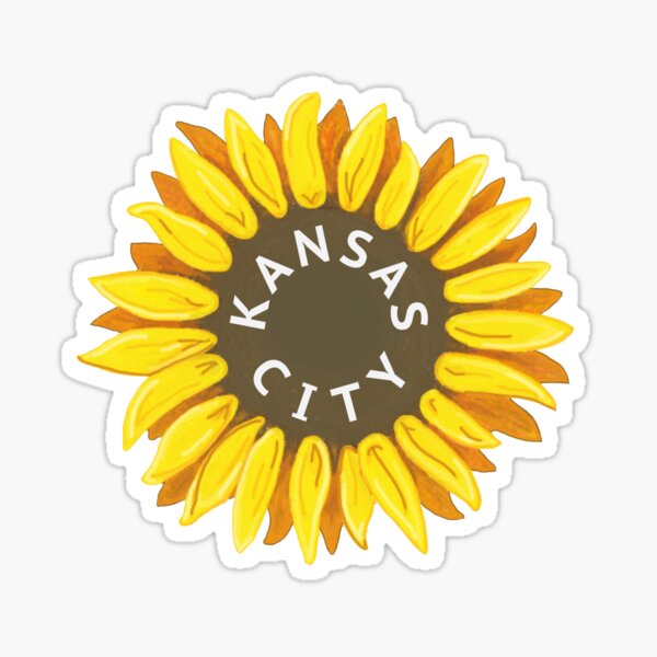 Kansas City Sunflower Sticker