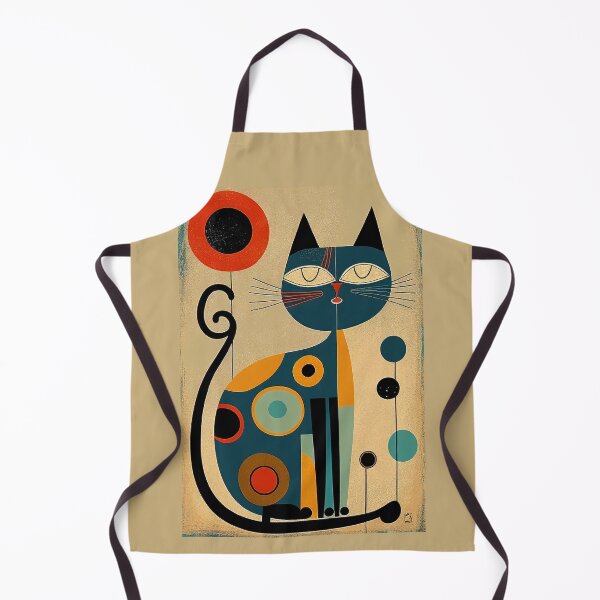 Item preview, Mid Century Cat 10 Abstract Art Print Painting Wall Decor designed and sold by winterkitty88.