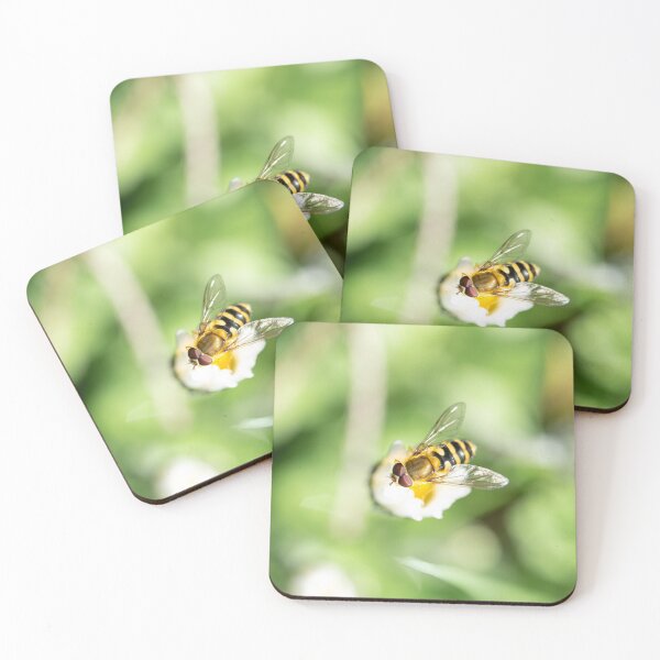 Item preview, Hover fly on flower mimicking a wasp designed and sold by AnnaKT.