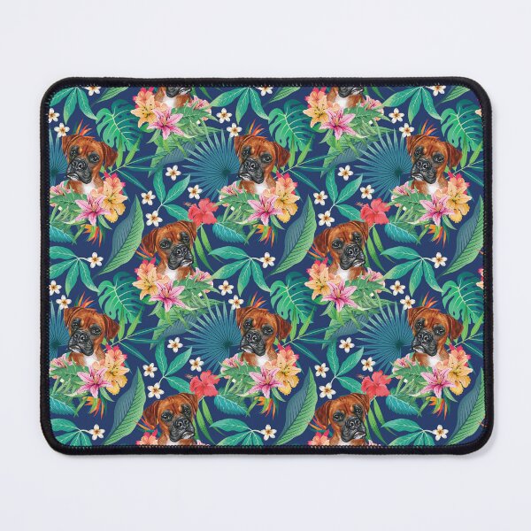Item preview, Tropical Red Fawn Boxer Dog 1 designed and sold by lulupetart.