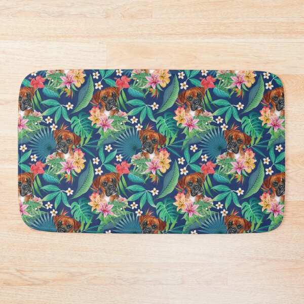 Item preview, Tropical Red Fawn Boxer Dog 1 designed and sold by lulupetart.
