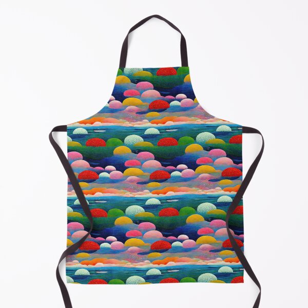 Item preview, Happy grassy clouds floating in the sea designed and sold by DESIGNERCATS.