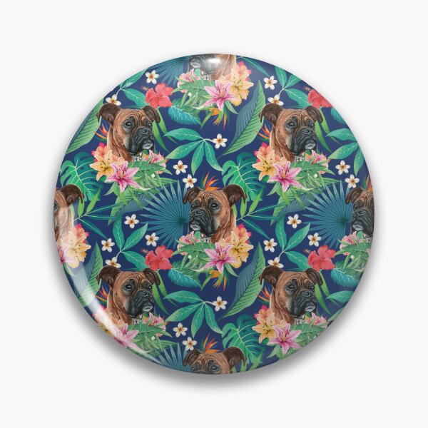Item preview, Tropical Red Fawn Boxer Dog 2 designed and sold by lulupetart.