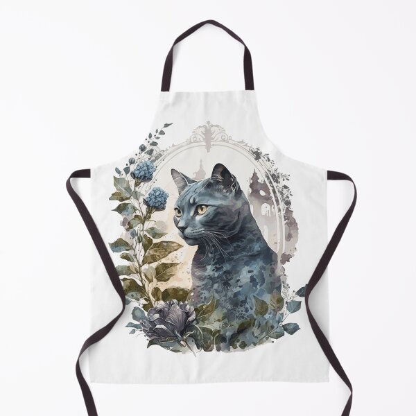 Item preview, Russian Blue Cat Portrait designed and sold by faithsdesign.