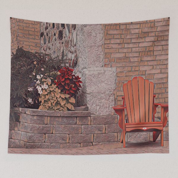 Item preview, Chair and Brick Wall-2 designed and sold by MaryLinH.