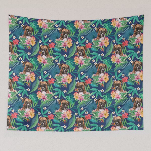 Item preview, Tropical Red Fawn Boxer Dog 3 designed and sold by lulupetart.