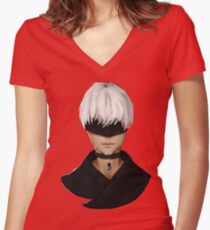 9S/ Nines (Sepia) Women's Fitted V-Neck T-Shirt