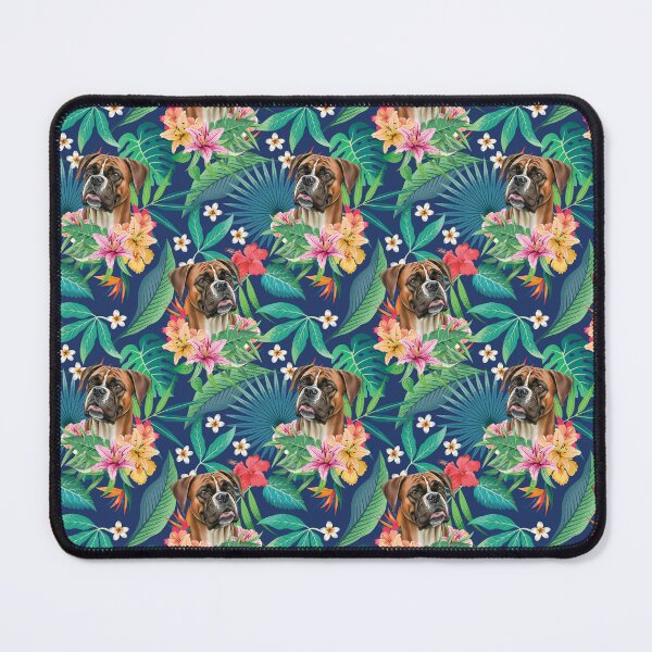 Item preview, Tropical Red Fawn Boxer Dog 4 designed and sold by lulupetart.