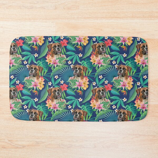Item preview, Tropical Red Fawn Boxer Dog 4 designed and sold by lulupetart.