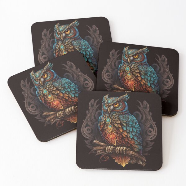 Item preview, Synthwave Owl Four designed and sold by NATHAN ZEHNER.