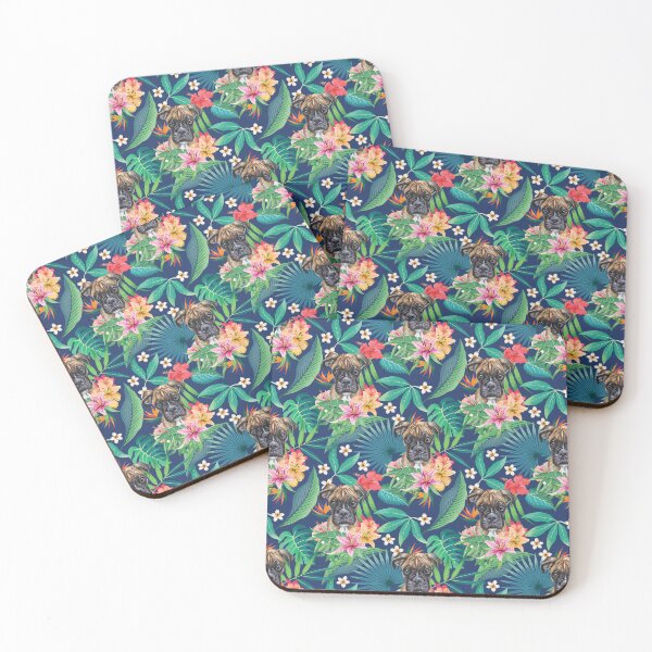 Item preview, Tropical Brindle Boxer Dog 2 designed and sold by lulupetart.