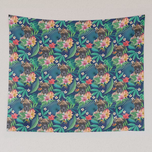 Item preview, Tropical Brindle Boxer Dog 2 designed and sold by lulupetart.
