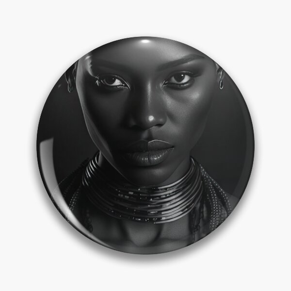 Item preview, Beautiful sensual black and white portrait of a black african woman - #1 designed and sold by 12points.