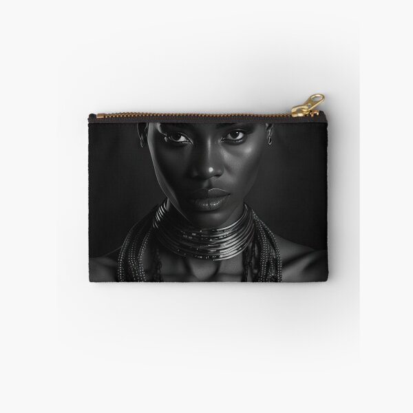 Item preview, Beautiful sensual black and white portrait of a black african woman - #1 designed and sold by 12points.