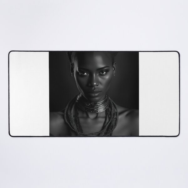 Item preview, Beautiful sensual black and white portrait of a black african woman - #1 designed and sold by 12points.
