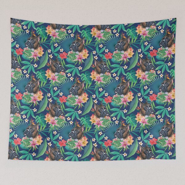 Item preview, Tropical Brindle Boxer Dog 3 designed and sold by lulupetart.