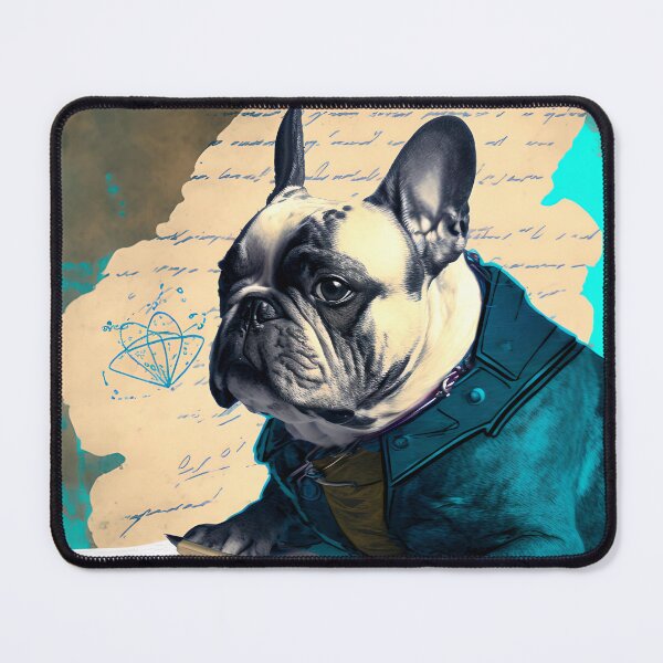 Item preview, French bulldog writer with pen designed and sold by GforAL.