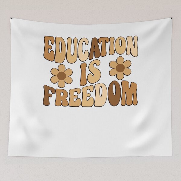 Item preview, Education Is Freedom Black History Month Groovy Teacher Sticker designed and sold by KGN  CREATIVITY.