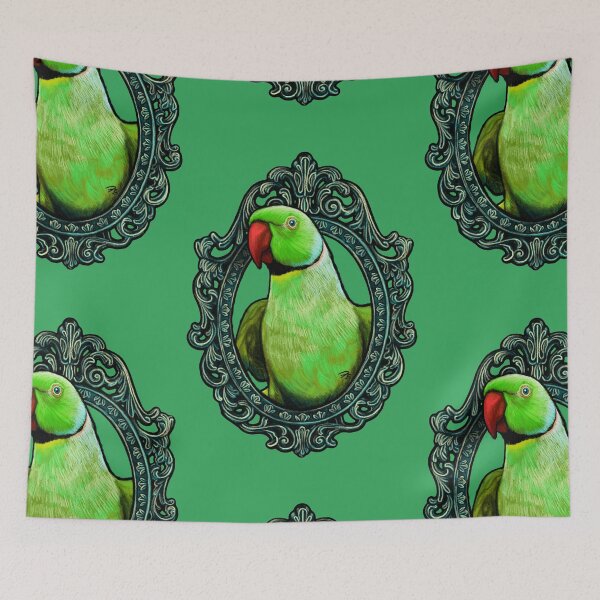Item preview, Parrot Cameo: Ringneck Parrot designed and sold by FreyStrandDraws.