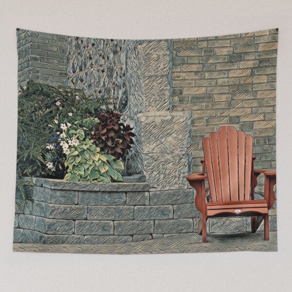 Item preview, Chair and Brick Wall-3 designed and sold by MaryLinH.