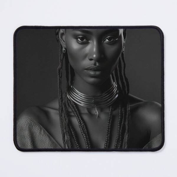 Item preview, Beautiful sensual black and white portrait of a black african woman - #4 designed and sold by 12points.