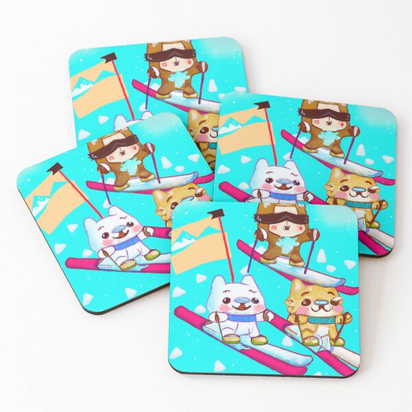 Item preview, skiing dogs designed and sold by sarahaviv.
