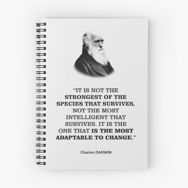 Item preview, Charles Darwin Motivational Quote designed and sold by NandhinOni.