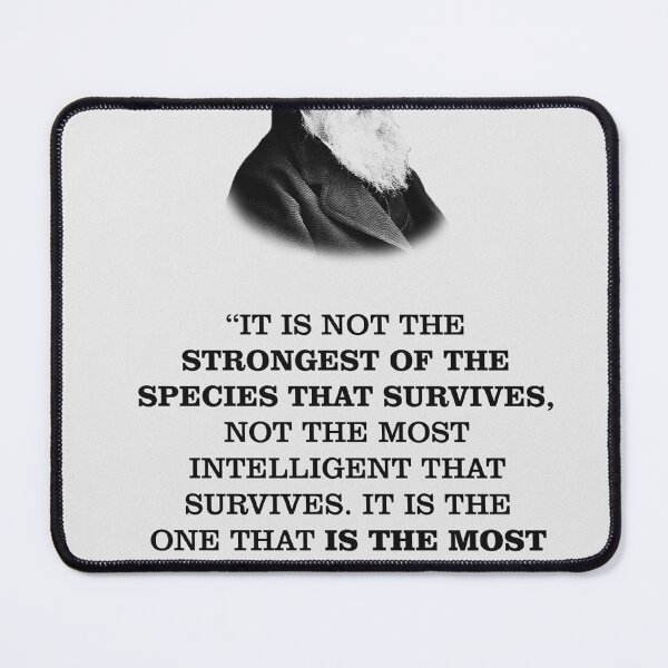 Item preview, Charles Darwin Motivational Quote designed and sold by NandhinOni.