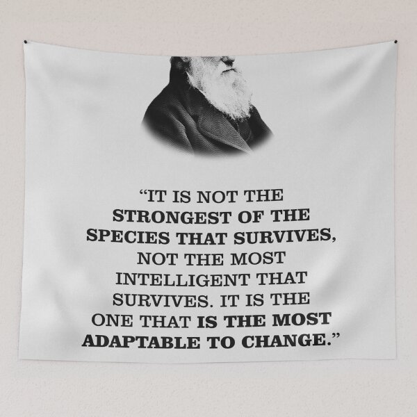Item preview, Charles Darwin Motivational Quote designed and sold by NandhinOni.