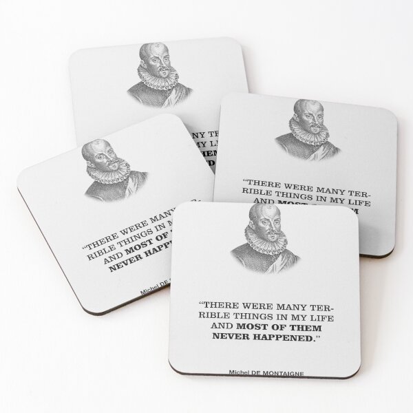 Item preview, De Montaigne Mental Health Quote designed and sold by NandhinOni.