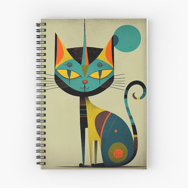 Item preview, Mid Century Cat 14 Abstract Art Print Painting Wall Decor designed and sold by winterkitty88.