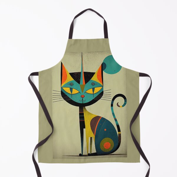 Item preview, Mid Century Cat 14 Abstract Art Print Painting Wall Decor designed and sold by winterkitty88.