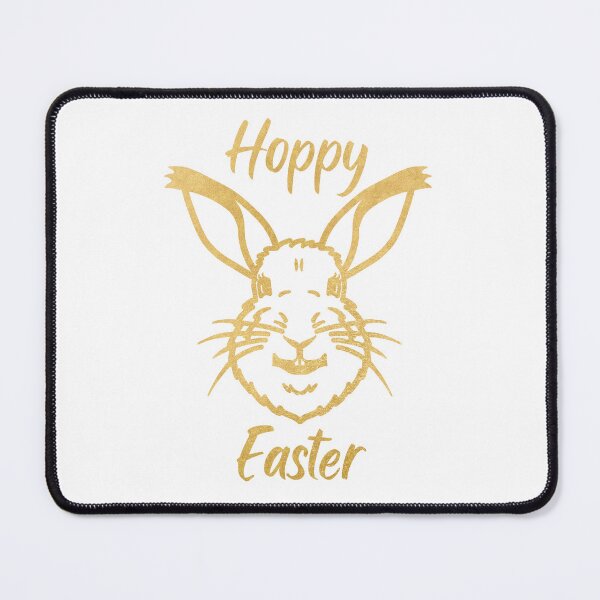 Item preview, HOPPY EASTER  - A smiling, happy bunny rabbit designed and sold by LadySquiggle.
