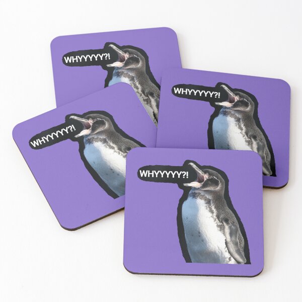 Item preview, Galapagos Penguin questions life (Lt. Purple 795FC1 Background) designed and sold by SBPenguins.